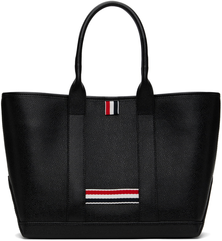 Photo: Thom Browne Black Pebble Grain Small Tool Tote