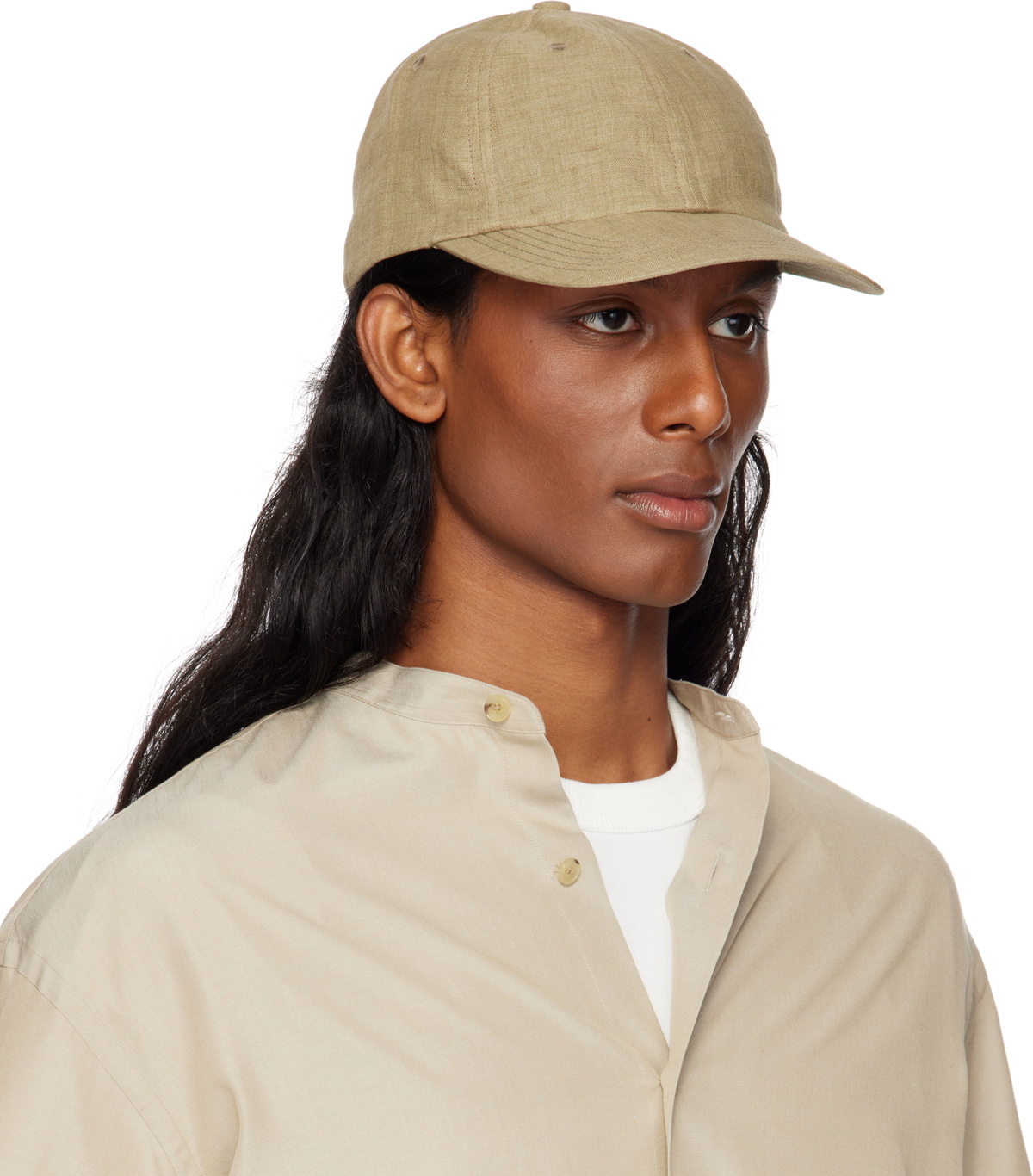 KIJIMA TAKAYUKI×YLÈVE YLÈVE Khaki Kijima Takayuki Edition Linen Cap YLÈVE