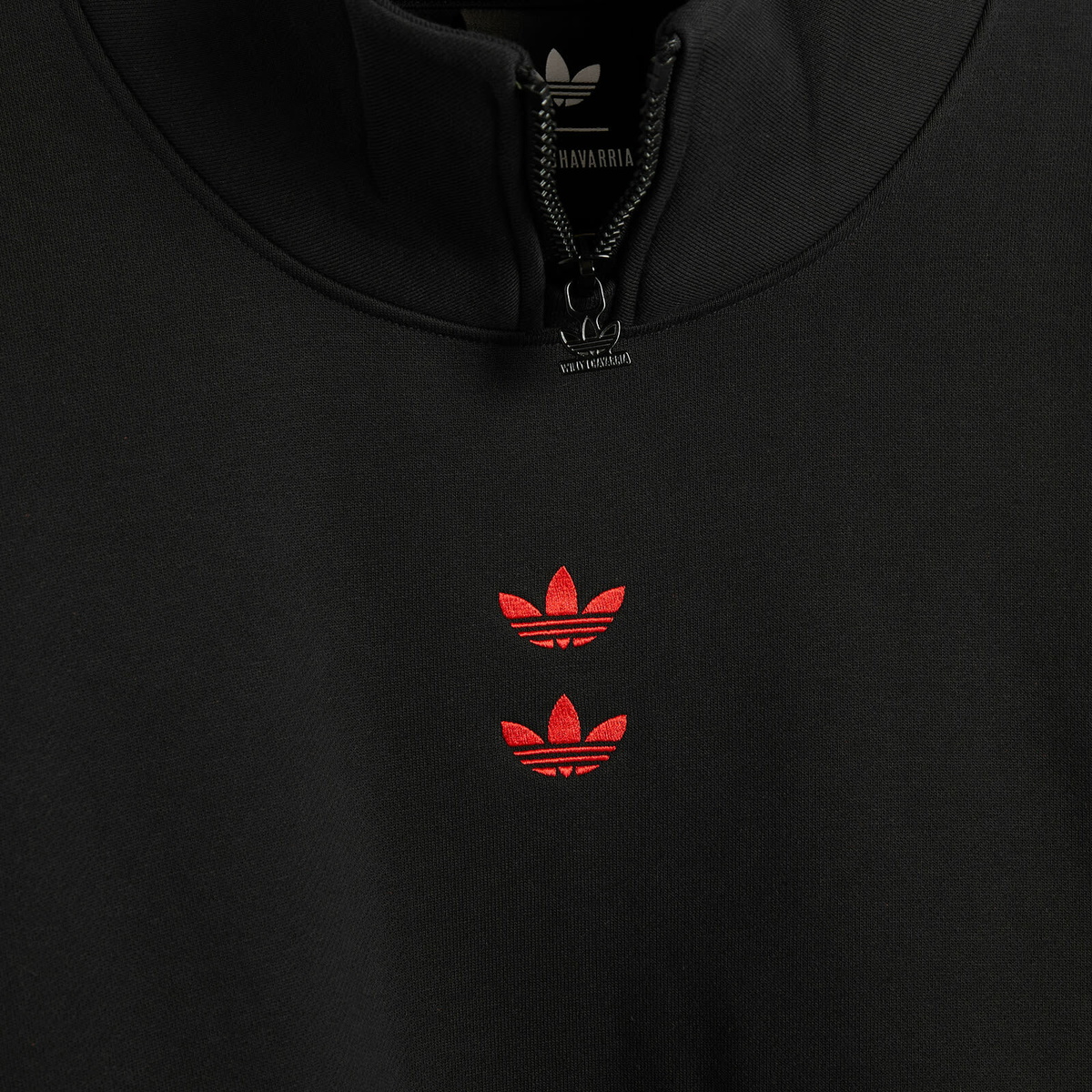 Adidas x Willy Chavarria Watsonville Mockneck in Black/Red
