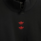 Adidas x Willy Chavarria Watsonville Mockneck in Black/Red