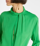Tom Ford Belted silk midi dress