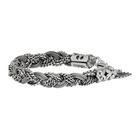 Emanuele Bicocchi Silver Braided Bracelet