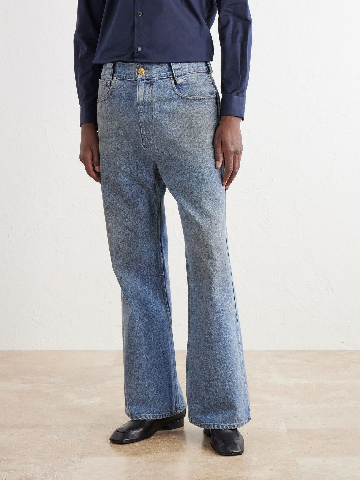 Willy Chavarria - Flared Jeans - Blue