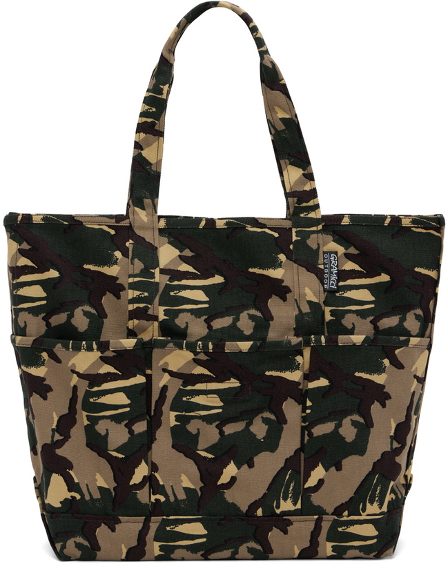 Photo: Gramicci Brown & Green Gear Tote