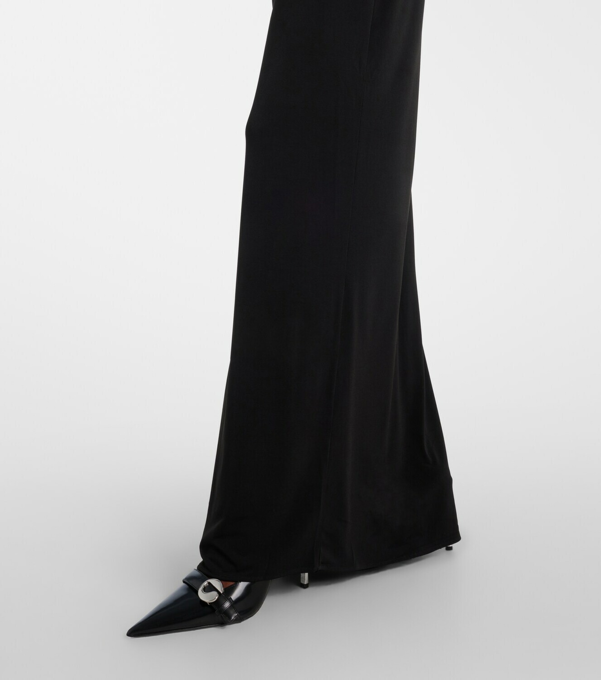 Coperni Logo Necklace embellished halterneck gown