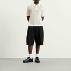 Picante Men's Pointelle Knit Polo Shirt in Ivory