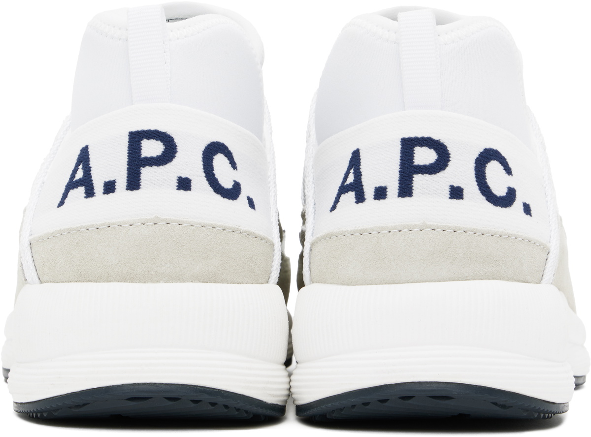 A.P.C. White Run Around Sneakers A.P.C.