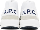 A.P.C. White Run Around Sneakers