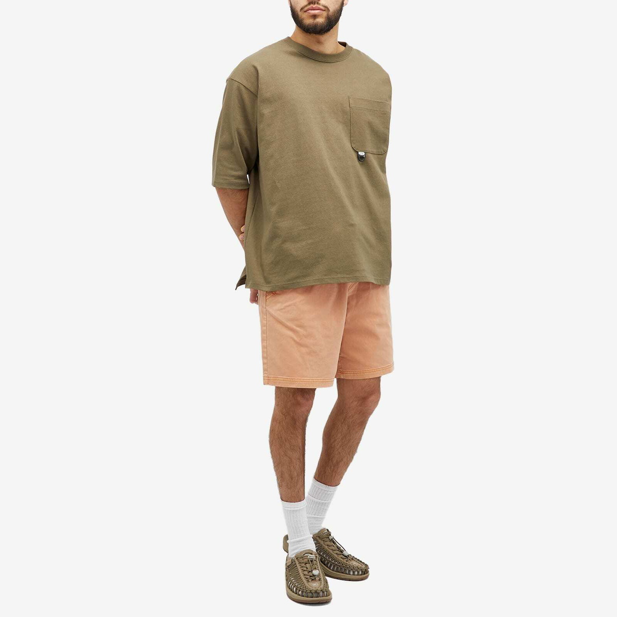 Purple Mountain Observatory Men's Trek Shorts in Burnt Peach