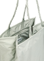 Issey Miyake Crumplable Logo-embroidered Woven Tote - Grey - One Size