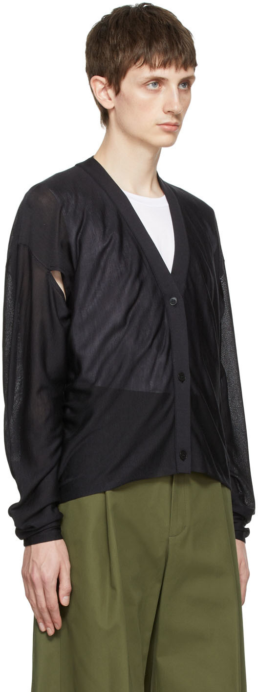 rito structure Black Silk Cardigan rito structure