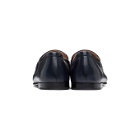 Dunhill Navy Chiltern Roller Bar Loafers