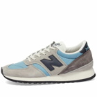 New Balance Men's M730GBN - Made in England Sneakers in Grey/Blue