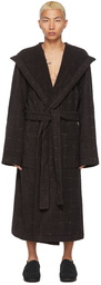 Bottega Veneta Brown Sponge Intreccio Robe