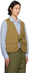 Engineered Garments Khaki Fowl Vest