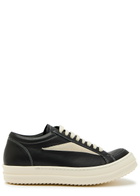 Rick Owens Vintage Panelled Brushed Suede Sneakers Black Other