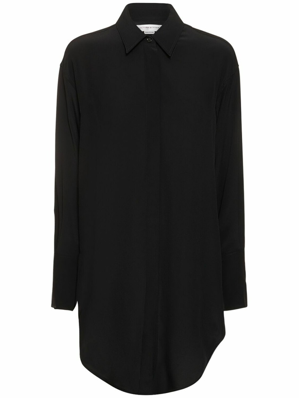 Photo: VICTORIA BECKHAM - Wrap Front Silk Shirt