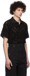 Henrik Vibskov Black 'The Big Lace' Polo