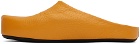 Marni Orange Fussbett Sabot Slippers