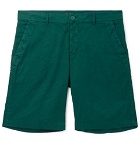 Barena - Slim-Fit Linen and Cotton-Blend Shorts - Green