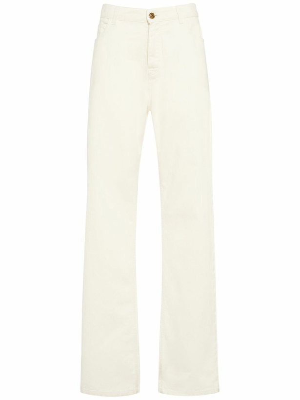 Photo: ETRO - High Rise Cotton Denim Baggy Jeans