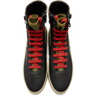 Fear of God Black and Green Jungle High-Top Sneakers