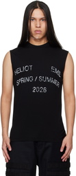 HELIOT EMIL Black Overo Tank Top