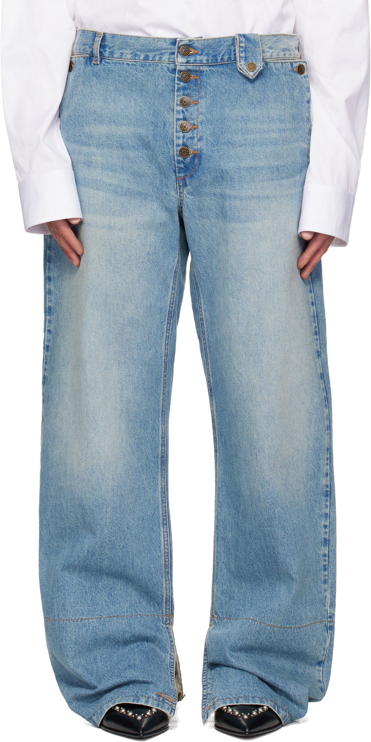 EGONlab Blue Samy Wide Leg Jeans EGONlab