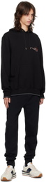 Paul Smith Black Embroidered Logo Hoodie