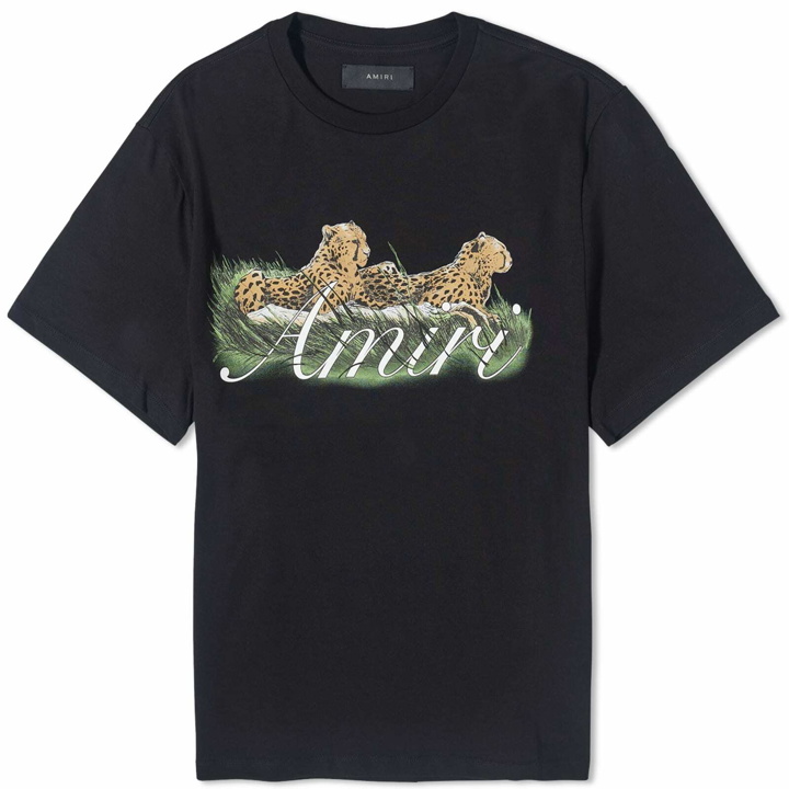 Photo: AMIRI Men's Cheetah Logo T-Shirt in Black