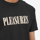 Pleasures Men's Tickle Logo T-Shirt in Black