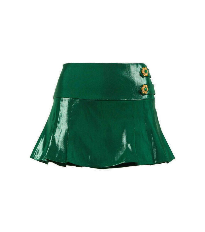 Photo: Miss Sohee Silk lamé miniskirt
