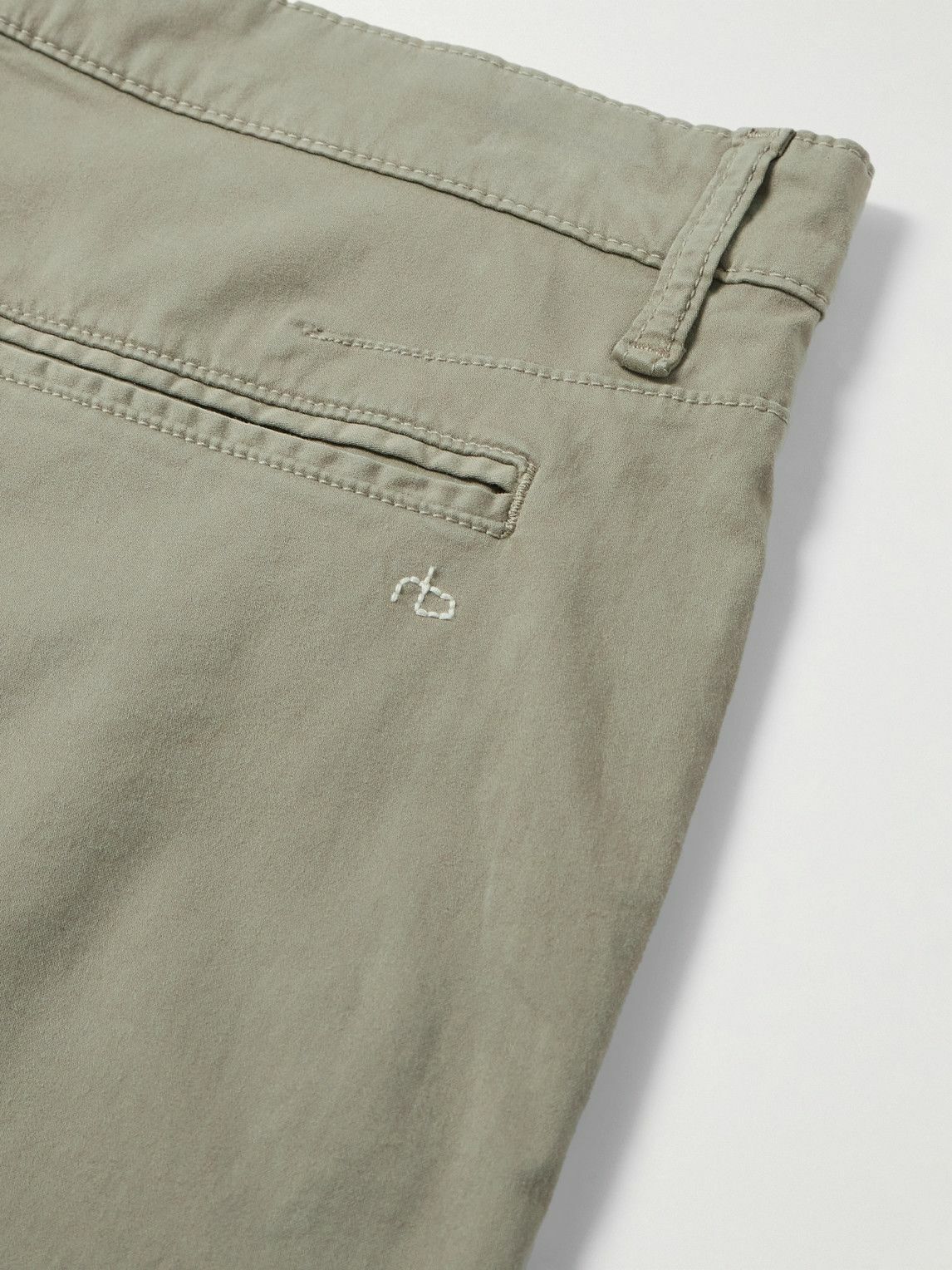 Rag & Bone - Straight-Leg Cotton-Blend Shorts - Green