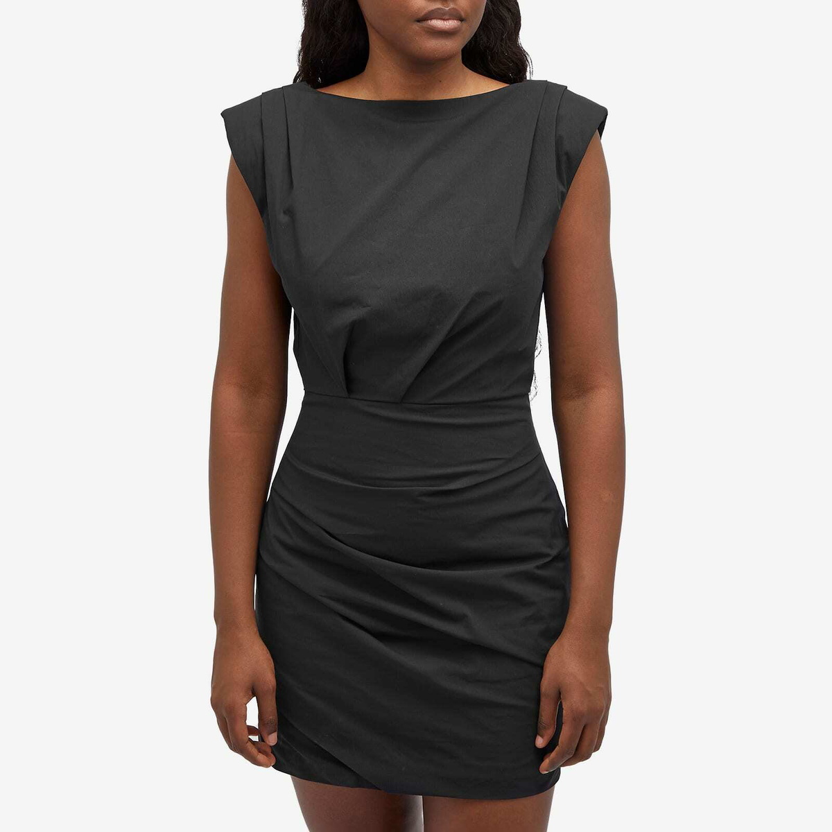 billabong black and white striped dress St. Agni | Bateau Cut Out Dress main image 1