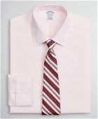 Brooks Brothers Men's Regent Regular-Fit Dress Shirt, Non-Iron Dobby Ainsley | Pink