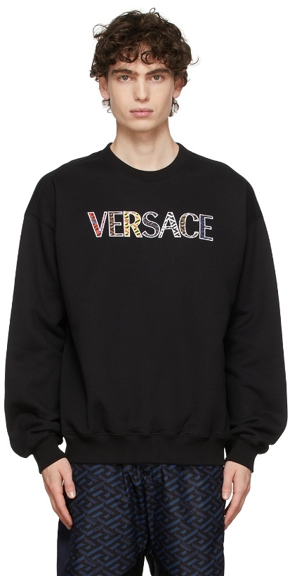 Photo: Versace Black Monogram Sweatshirt
