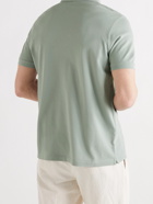 LORO PIANA - Cotton-Piqué Polo Shirt - Green