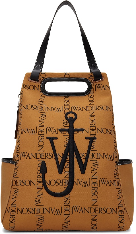 Photo: JW Anderson Tan Canvas Logo Anchor Backpack