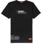 Heron Preston - NASA Logo-Print Cotton-Jersey T-Shirt - Black