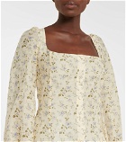 Brock Collection - Floral linen-blend blouse