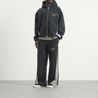 Gallery Dept Men's . Twisted Leg Flare Sweatpant in Washed Black/Heather Grey