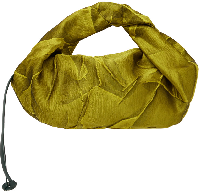Dries Van Noten Yellow Crinkled Bag