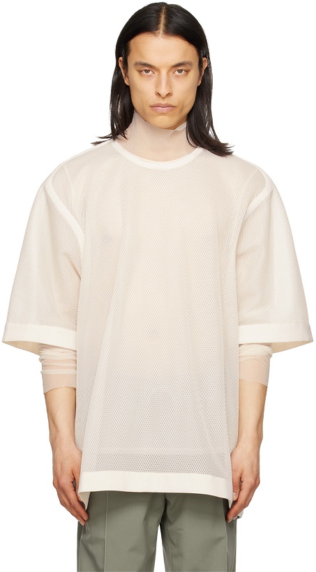 Photo: Cornerstone Off-White Semi-Sheer T-Shirt
