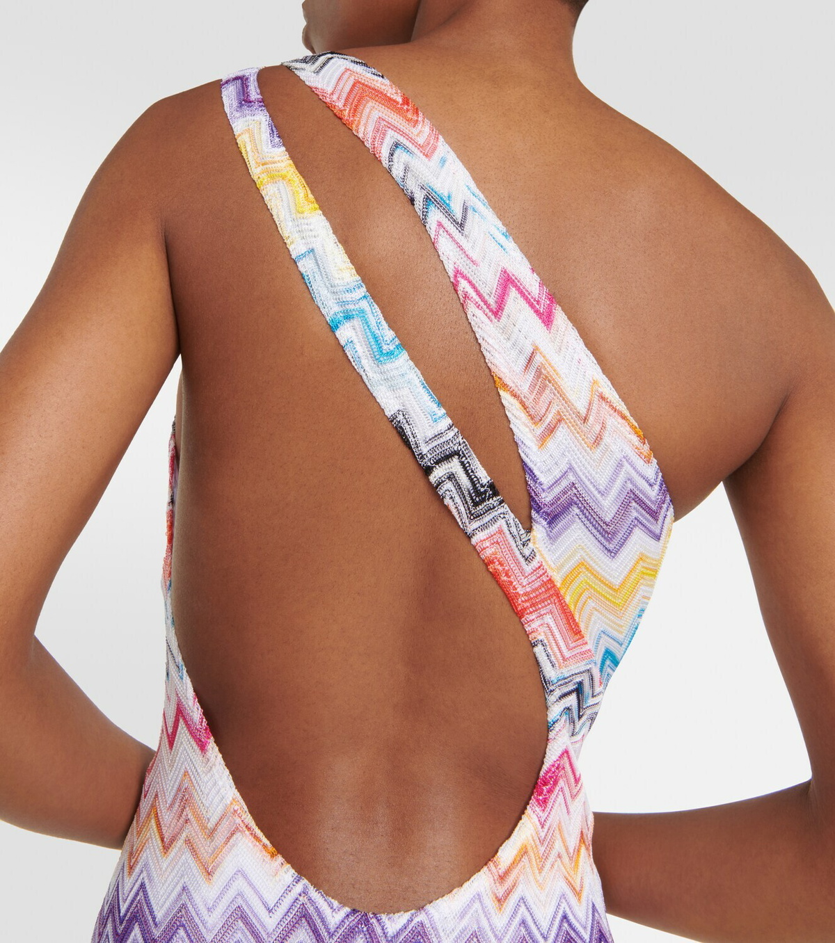 Missoni Mare Zig-zag one-shoulder swimsuit Missoni Mare
