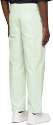Jil Sander Green Cotton Trousers