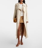 The Frankie Shop Hera cotton twill miniskirt