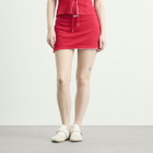 Marine Serre Women's Cute 70'S Mini Skirt in Red