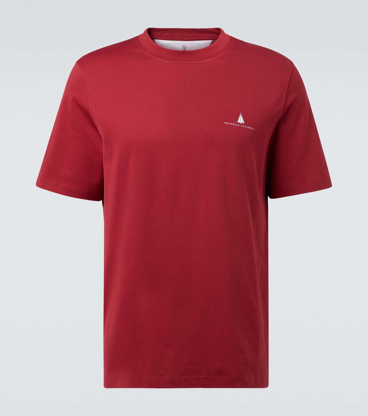 Tシャツ・カットソー BRUNELLO CUCINELLI Cotton jersey T-shirt with logo Brunello Cucinelli White Cotton Jersey Logo T-Shirt