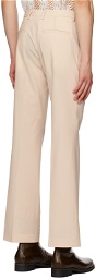 CMMN SWDN Off-White Ryle Trousers