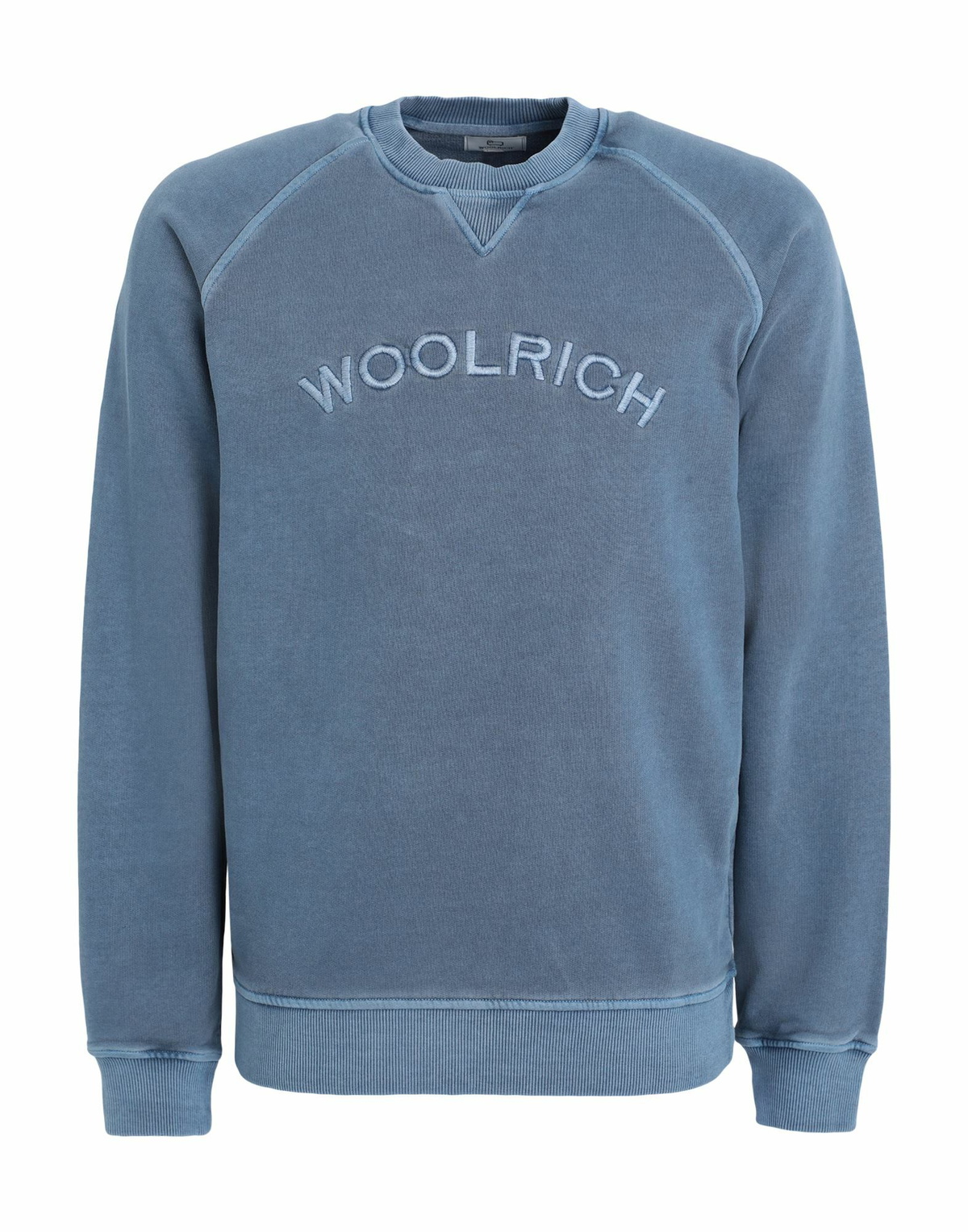 Woolrich Varsity Crewneck Mens Sweatshirt Slate in Blue